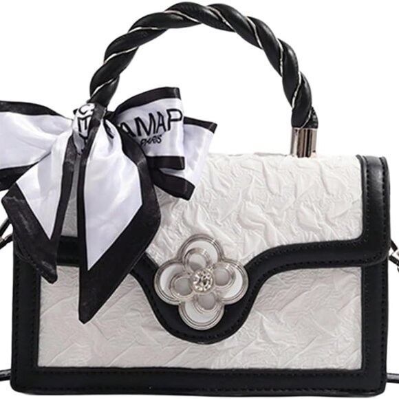 Women's Faux Leather Crossbody Bag Vintage Square Flap Purses for Daily Use - Picture 1 of 5